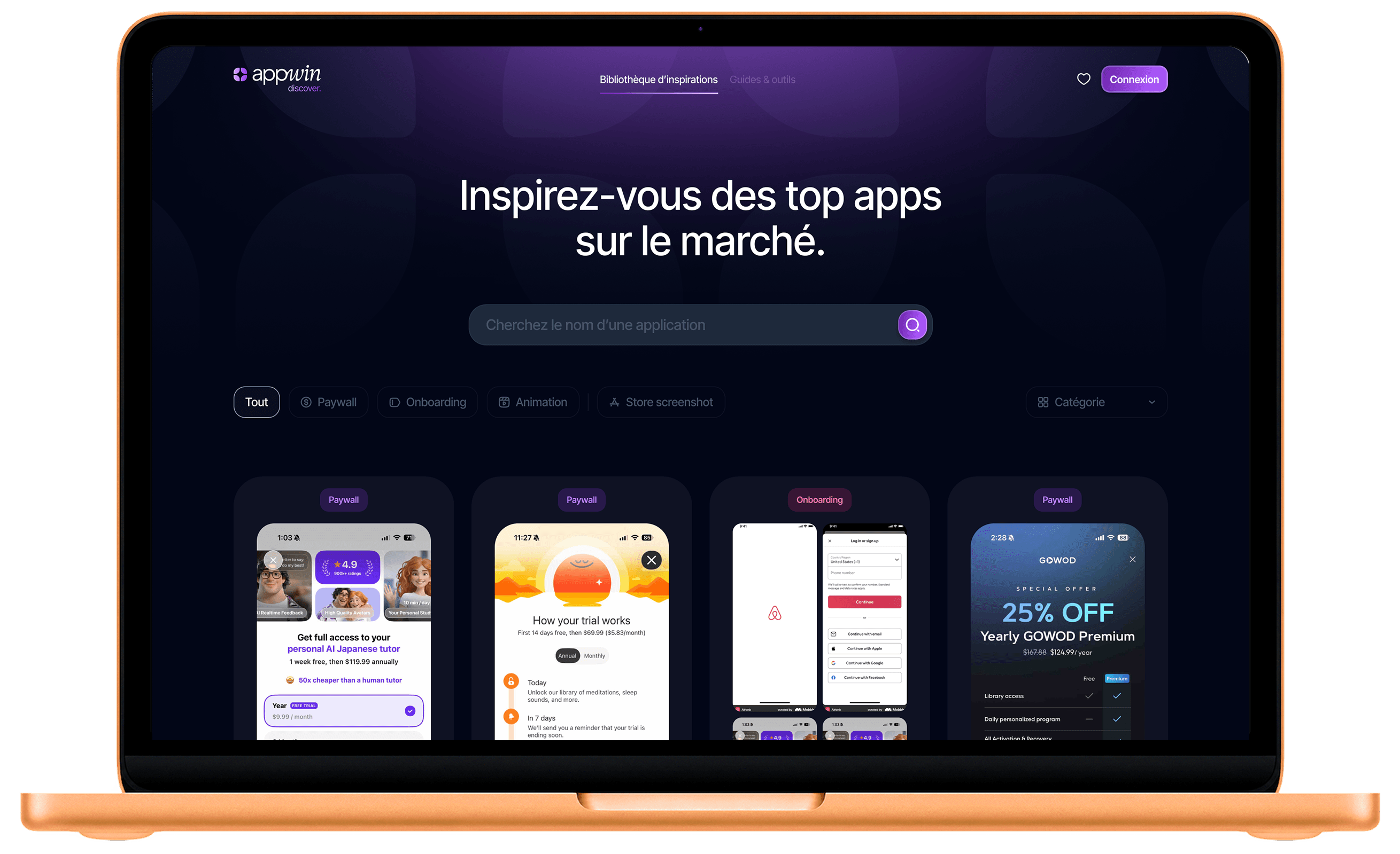 La bibliothèque d’inspirations d’appwin